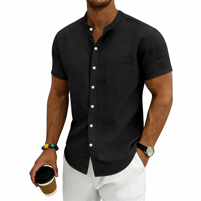 📢Mid-Season Sale: −50% nur für kurze Zeit⏰👕 Herren-Kurzarmhemd in lockerer Passform – einfarbig, atmungsaktiv & vielseitig für Alltag, Arbeit & Freizeit ☀️