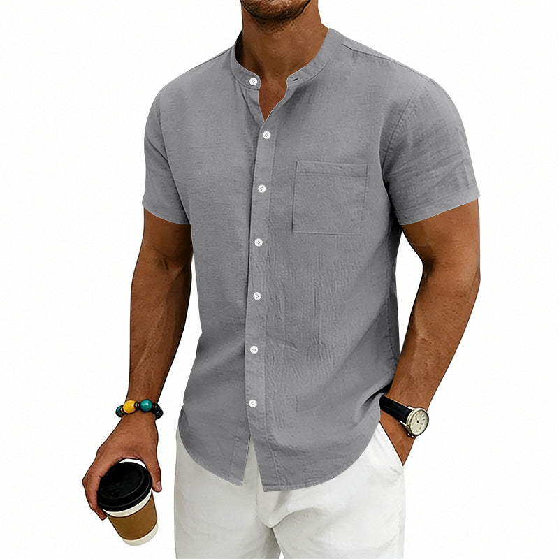 📢Mid-Season Sale: −50% nur für kurze Zeit⏰👕 Herren-Kurzarmhemd in lockerer Passform – einfarbig, atmungsaktiv & vielseitig für Alltag, Arbeit & Freizeit ☀️