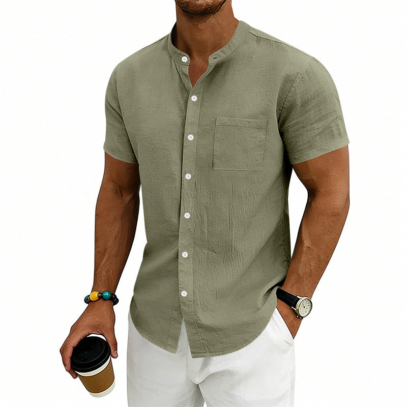 📢Mid-Season Sale: −50% nur für kurze Zeit⏰👕 Herren-Kurzarmhemd in lockerer Passform – einfarbig, atmungsaktiv & vielseitig für Alltag, Arbeit & Freizeit ☀️