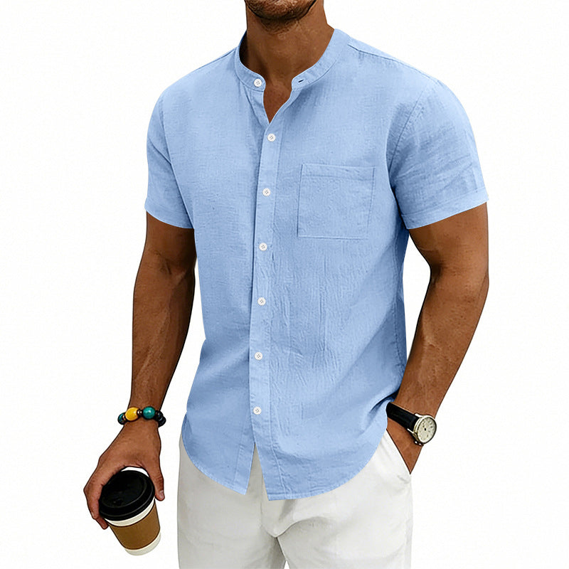 📢Mid-Season Sale: −50% nur für kurze Zeit⏰👕 Herren-Kurzarmhemd in lockerer Passform – einfarbig, atmungsaktiv & vielseitig für Alltag, Arbeit & Freizeit ☀️