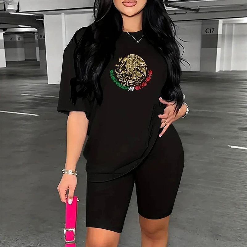 📢Mid-Season Sale: −50% nur für kurze Zeit⏰Lässiges Damen-T-Shirt mit Mexiko-Print