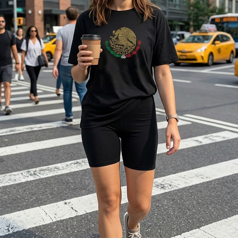📢Mid-Season Sale: −50% nur für kurze Zeit⏰Lässiges Damen-T-Shirt mit Mexiko-Print