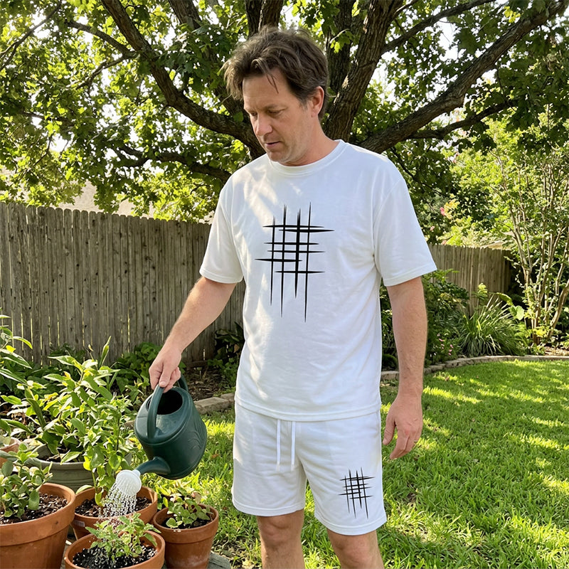 👕 2-teiliges Freizeit-Set für Herren – klare Linien, minimalistisches Design, bequem & vielseitig für Sommer & Alltag ☀️🩳