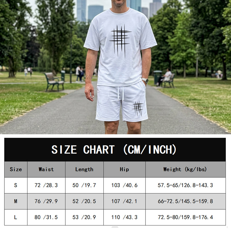 👕 2-teiliges Freizeit-Set für Herren – klare Linien, minimalistisches Design, bequem & vielseitig für Sommer & Alltag ☀️🩳