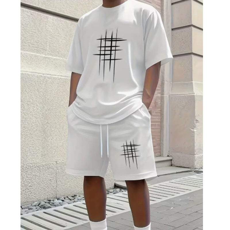 👕 2-teiliges Freizeit-Set für Herren – klare Linien, minimalistisches Design, bequem & vielseitig für Sommer & Alltag ☀️🩳