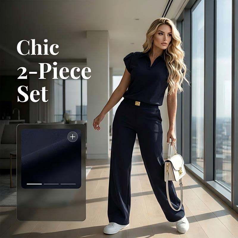 📢Mid-Season Sale: −50% nur für kurze Zeit⏰ 2-teiliges Freizeit-Set für Damen – bequemes Top & Hose, vielseitig für Alltag, Büro & Reisen
