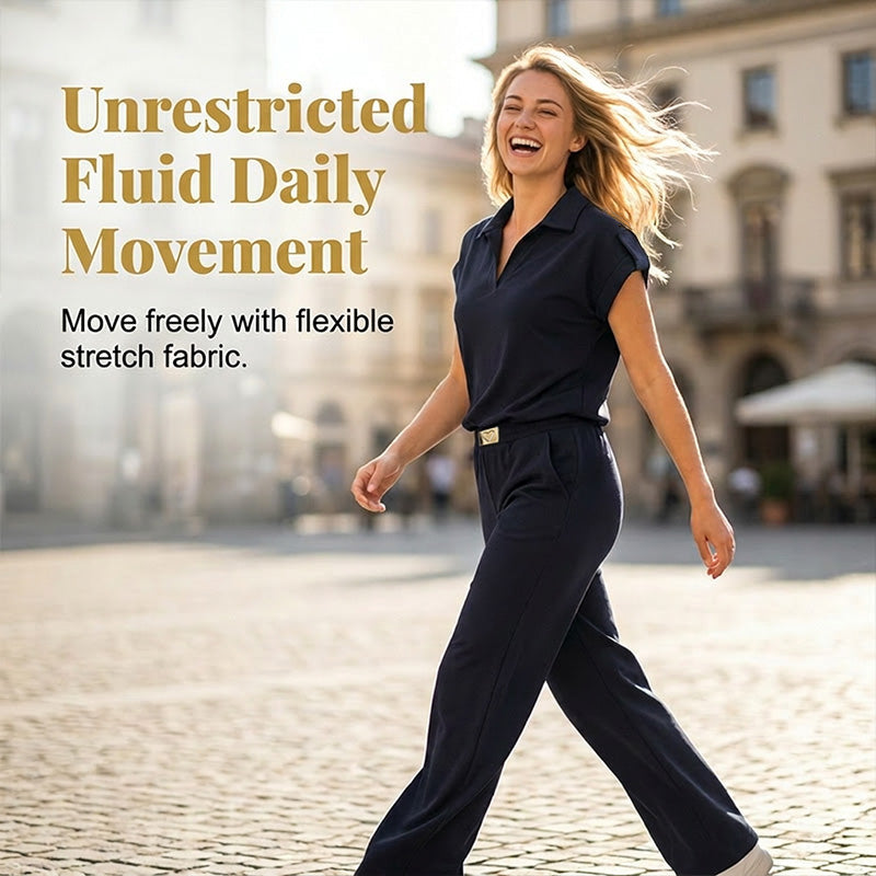 📢Mid-Season Sale: −50% nur für kurze Zeit⏰ 2-teiliges Freizeit-Set für Damen – bequemes Top & Hose, vielseitig für Alltag, Büro & Reisen