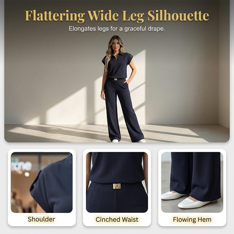 📢Mid-Season Sale: −50% nur für kurze Zeit⏰ 2-teiliges Freizeit-Set für Damen – bequemes Top & Hose, vielseitig für Alltag, Büro & Reisen