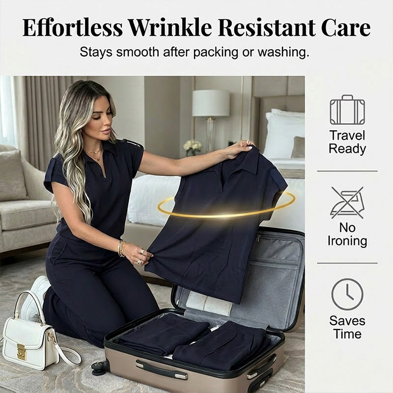 📢Mid-Season Sale: −50% nur für kurze Zeit⏰ 2-teiliges Freizeit-Set für Damen – bequemes Top & Hose, vielseitig für Alltag, Büro & Reisen