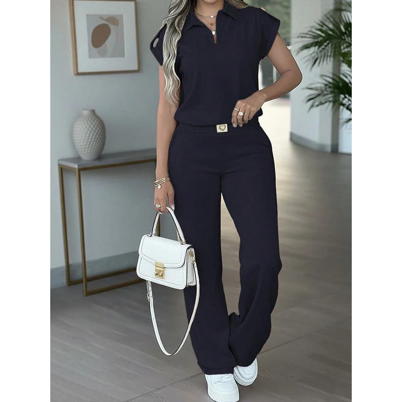 📢Mid-Season Sale: −50% nur für kurze Zeit⏰ 2-teiliges Freizeit-Set für Damen – bequemes Top & Hose, vielseitig für Alltag, Büro & Reisen