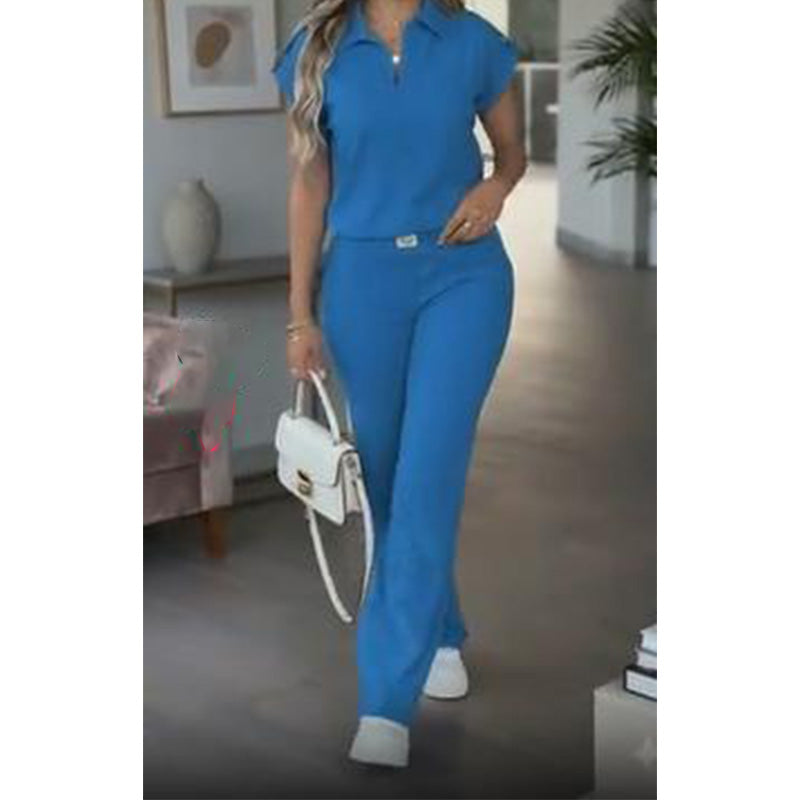 📢Mid-Season Sale: −50% nur für kurze Zeit⏰ 2-teiliges Freizeit-Set für Damen – bequemes Top & Hose, vielseitig für Alltag, Büro & Reisen