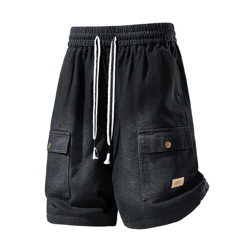🩳 NUR FÜR BEGRENZTE ZEIT 50 % RABATT! ✨ Lässige Jeansshorts für Herren – Cargotaschen, Kordelzug, High-Street-Style 🏙️