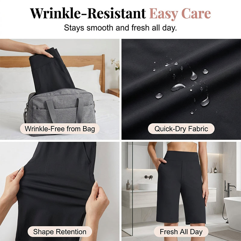 📢Mid-Season Sale: −50% nur für kurze Zeit⏰👖 Slim-Fit Stretch-Hose mit hohem Bund – vielseitig kombinierbar als Sport- & Freizeithose, perfekt für Studio, Büro & Alltag