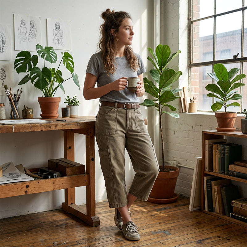 📢Mid-Season Sale: −50% nur für kurze Zeit⏰👖 Lässige Cargo-Caprihosen für Damen – bequeme 3/4-Hosen mit vielen Taschen, perfekt für Alltag, Reisen & Sommer ☀️