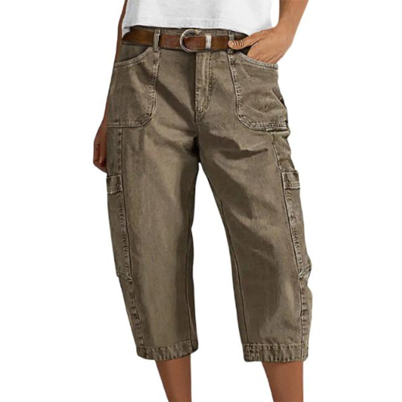 📢Mid-Season Sale: −50% nur für kurze Zeit⏰👖 Lässige Cargo-Caprihosen für Damen – bequeme 3/4-Hosen mit vielen Taschen, perfekt für Alltag, Reisen & Sommer ☀️