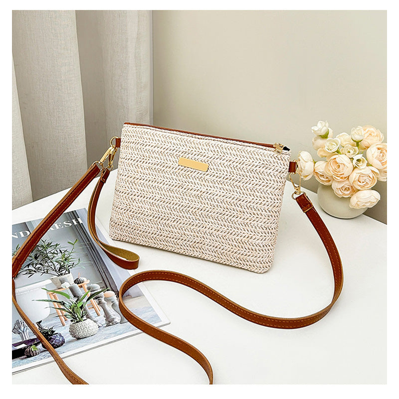 👜 Moderne Stroh- & Basttasche 2026 – schlichte Handtasche als Shopper & Clutch, ideal für Sommer, Strand & Urlaub ☀️