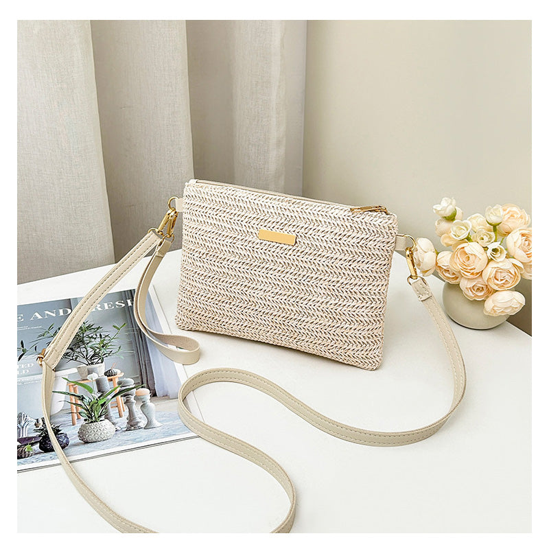 👜 Moderne Stroh- & Basttasche 2026 – schlichte Handtasche als Shopper & Clutch, ideal für Sommer, Strand & Urlaub ☀️