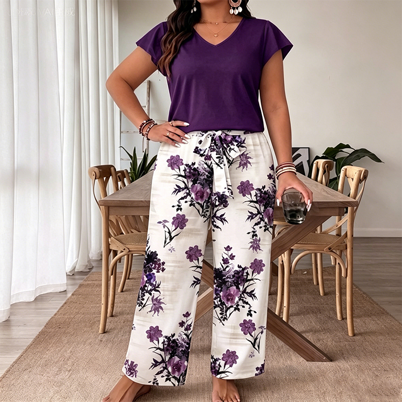 👗 Bedruckter weiter Overall für Damen – lässiger Schnitt, mit Gürtel & vielseitig für Alltag, Reisen & warme Tage 🌸