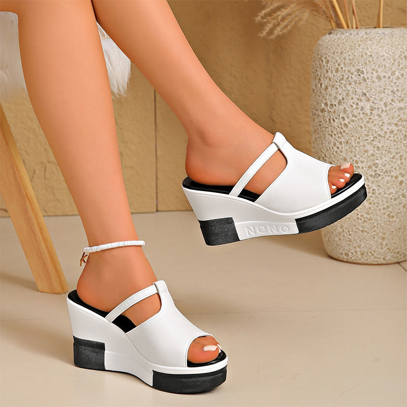 📢Mid-Season Sale: −50% nur für kurze Zeit⏰👡 Damensandalen mit Keilabsatz – mit Kristallbesatz, breite Riemen & dicke Sohle, bequem & elegant für Alltag, Strand & Übergrößen ☀️