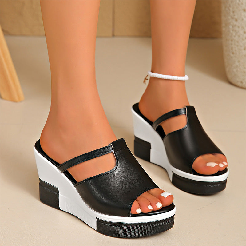 📢Mid-Season Sale: −50% nur für kurze Zeit⏰👡 Damensandalen mit Keilabsatz – mit Kristallbesatz, breite Riemen & dicke Sohle, bequem & elegant für Alltag, Strand & Übergrößen ☀️