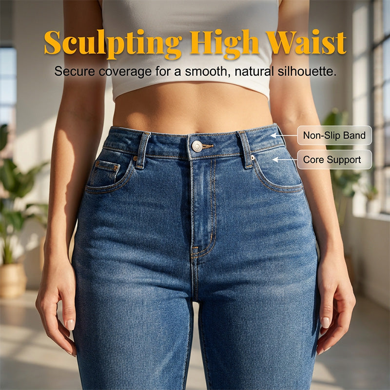 📢Mid-Season Sale: −50% nur für kurze Zeit⏰👖 Bequeme Stretch-Jeans in 7/8-Länge – schmeichelt der Taille, verlängert die Beine & perfekt für Büro, Wochenende & Reisen