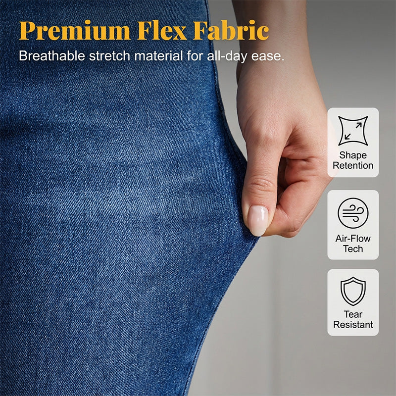 📢Mid-Season Sale: −50% nur für kurze Zeit⏰👖 Bequeme Stretch-Jeans in 7/8-Länge – schmeichelt der Taille, verlängert die Beine & perfekt für Büro, Wochenende & Reisen