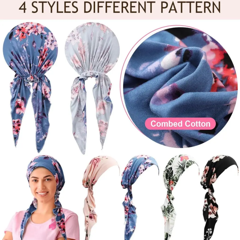 👒 OFFRE LIMITÉE : 50 % DE RÉDUCTION ! ✨ Turban prêt-à-porter pour femme à motif floral – doux, extensible, polyvalent 🌸