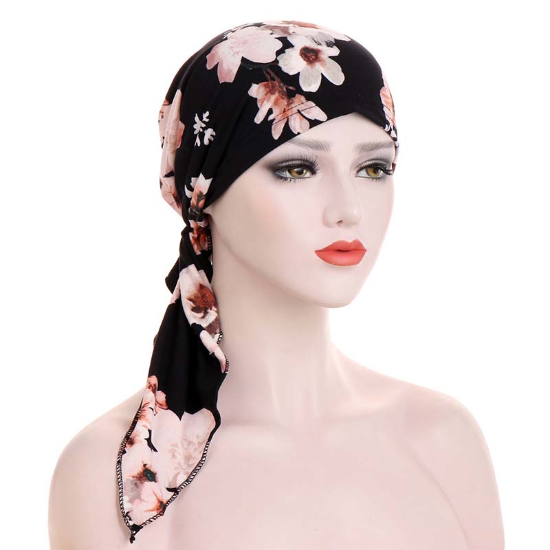 👒 OFFRE LIMITÉE : 50 % DE RÉDUCTION ! ✨ Turban prêt-à-porter pour femme à motif floral – doux, extensible, polyvalent 🌸