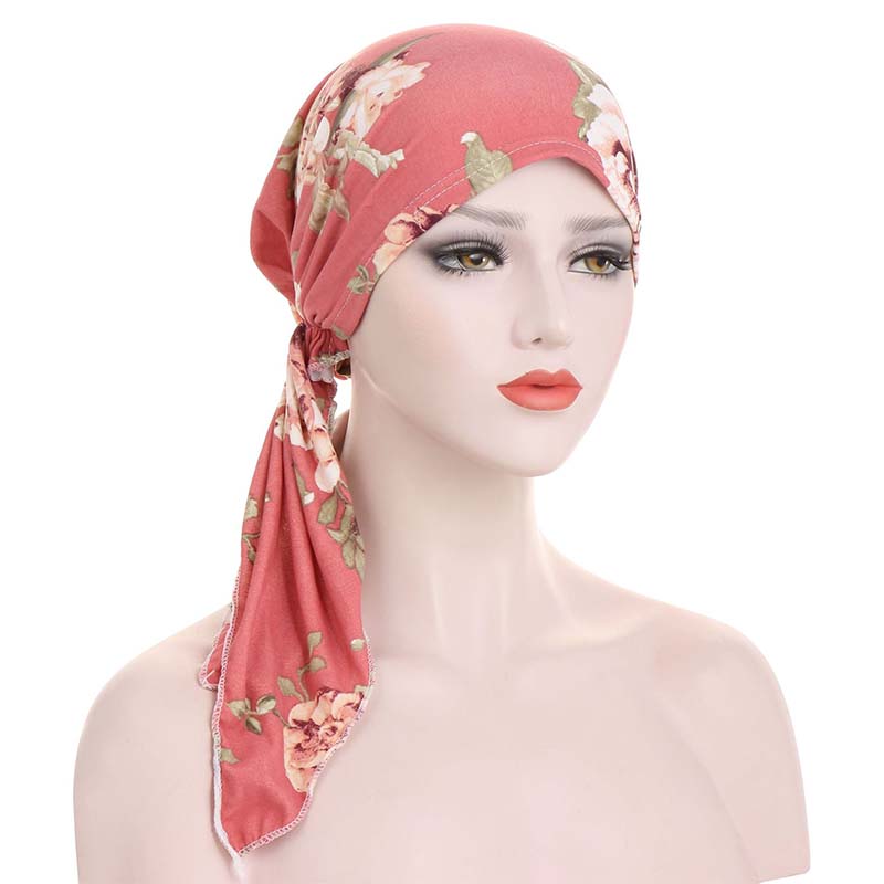 👒 OFFRE LIMITÉE : 50 % DE RÉDUCTION ! ✨ Turban prêt-à-porter pour femme à motif floral – doux, extensible, polyvalent 🌸