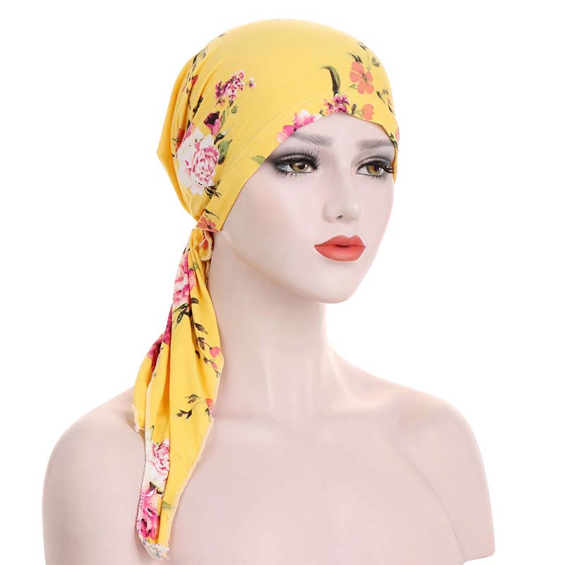 👒 OFFRE LIMITÉE : 50 % DE RÉDUCTION ! ✨ Turban prêt-à-porter pour femme à motif floral – doux, extensible, polyvalent 🌸