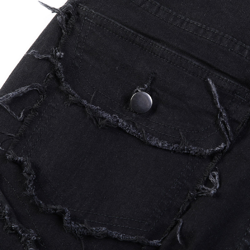 👖 50% RABATT! ✨ Klassische Stretch-Jeans mit ausgestelltem Bein für Herren – Vintage-Wash & Patchwork-Details – Hochwertige Denim, perfekt für Smart-Casual-Style – bequem und stilvoll 🔥
