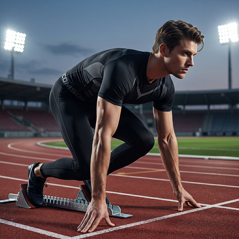 🏃‍♂️ 2-teiliges Kompressions-Set für Herren – schnell trocknend, atmungsaktiv & perfekt für Sport, Training & Alltag 💪
