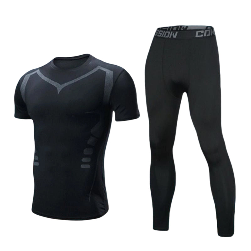🏃‍♂️ 2-teiliges Kompressions-Set für Herren – schnell trocknend, atmungsaktiv & perfekt für Sport, Training & Alltag 💪