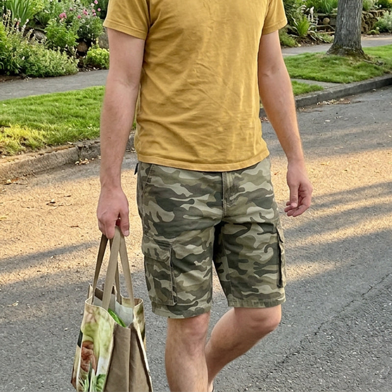 📢📢 50% Rabatt⏰ 🩳 Herren-Cargo-Shorts mit Tarnmuster & vielen Taschen – bequem, strapazierfähig & ideal für Outdoor, Angeln & Alltag 🌿