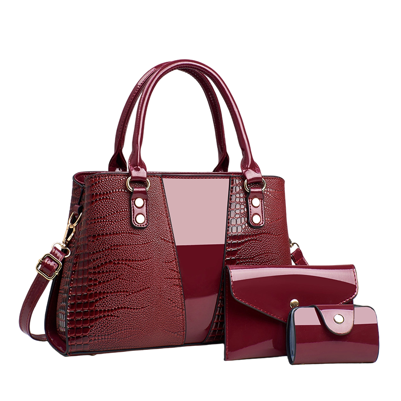 📢Mid-Season Sale: −50% nur für kurze Zeit⏰🐊 3-teiliges Handtaschen-Set mit Krokoprägung – stilvoll & vielseitig für Alltag, Büro & Reisen 👜