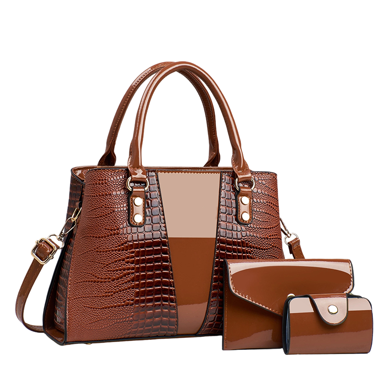 📢Mid-Season Sale: −50% nur für kurze Zeit⏰🐊 3-teiliges Handtaschen-Set mit Krokoprägung – stilvoll & vielseitig für Alltag, Büro & Reisen 👜