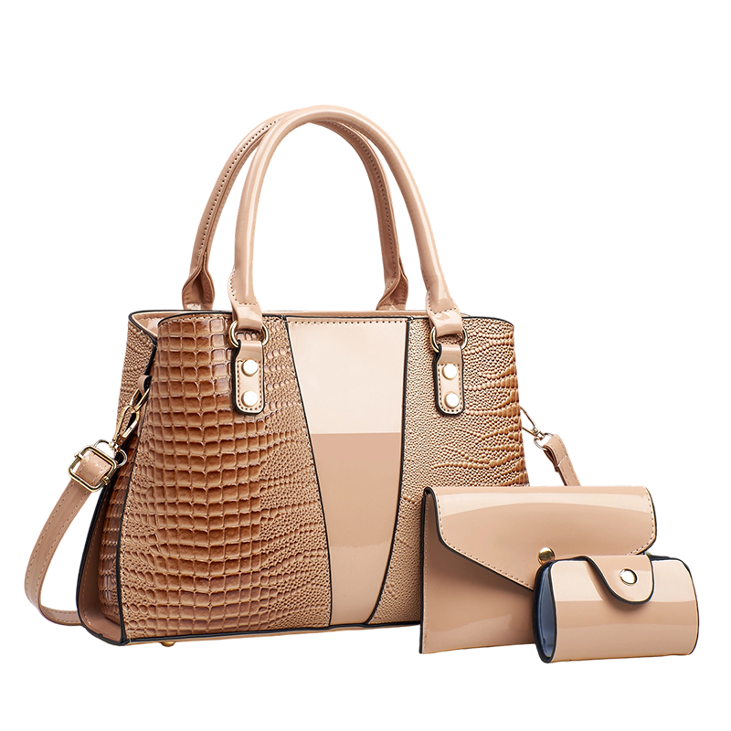 📢Mid-Season Sale: −50% nur für kurze Zeit⏰🐊 3-teiliges Handtaschen-Set mit Krokoprägung – stilvoll & vielseitig für Alltag, Büro & Reisen 👜
