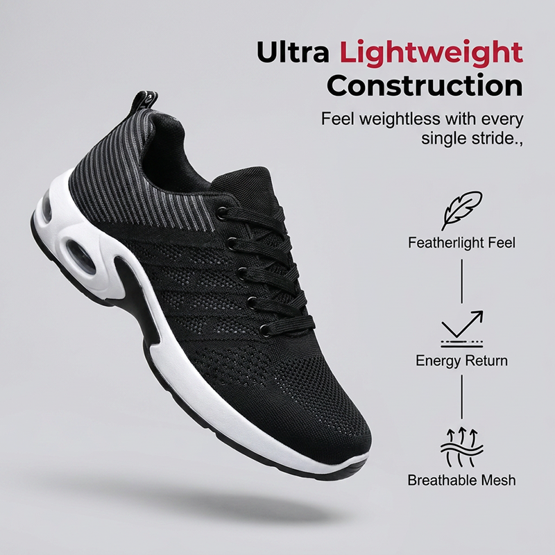 👟 50% RABATT! 💨 Herren-Sportschuhe – atmungsaktiv, leicht & mit Dämpfung, ideales Mesh-Obermaterial für Laufen, Training & Alltag 🏃‍♂️