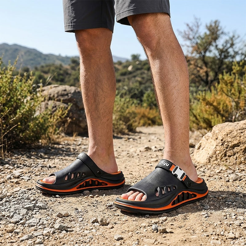 🌬️Herren-Sandalen mit dicker Sohle & atmungsaktivem Material – bequem, stabil & ideal für Alltag, Strand & Freizeit ☀️