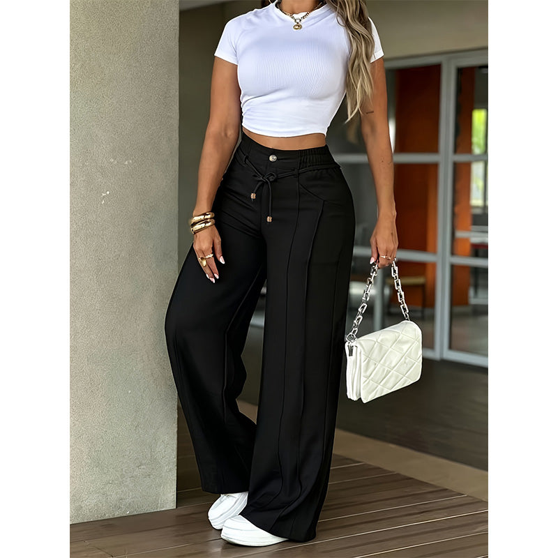 📢Mid-Season Sale: −50% nur für kurze Zeit⏰Damen Hochbund Straight-Leg Hose👖
