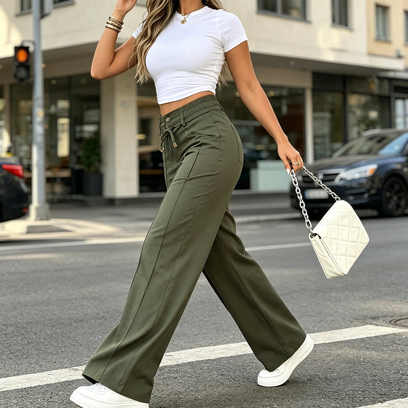 📢Mid-Season Sale: −50% nur für kurze Zeit⏰Damen Hochbund Straight-Leg Hose👖