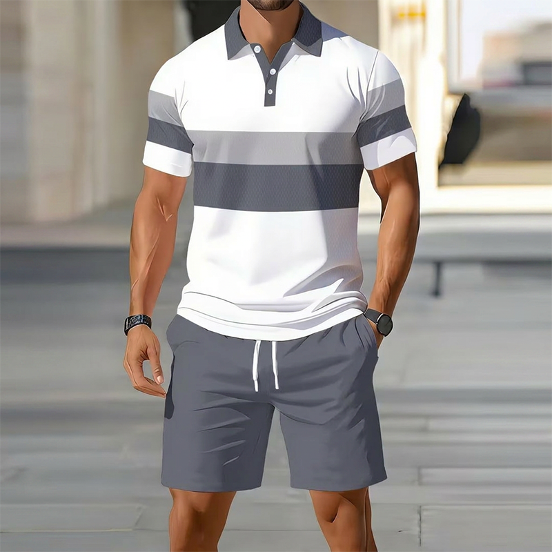 👕 2-teiliges Hemd- & Shorts-Set für Herren – bequem, atmungsaktiv & vielseitig für Sommer, Freizeit & Reisen ☀️🩳