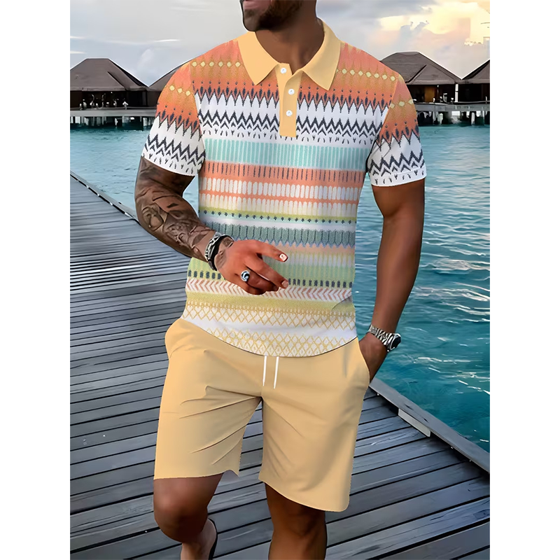 👕 2-teiliges Hemd- & Shorts-Set für Herren – bequem, atmungsaktiv & vielseitig für Sommer, Freizeit & Reisen ☀️🩳