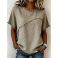 👚 Damen-Sommer-Top mit rohen Saumkanten & Paneelen – leicht, luftig & vielseitig für Alltag, Strand & Reisen ☀️🌿