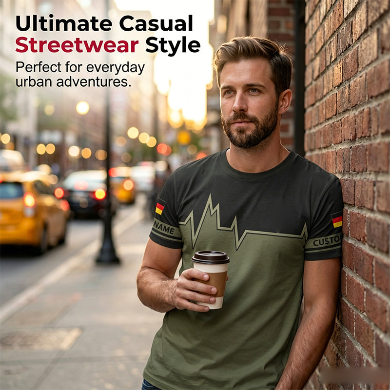 Bold Graphic Print Men's T-Shirt