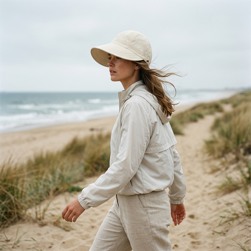 👒 Damen-Sonnenhut mit verstellbarem Pferdeschwanz-Ausschnitt – atmungsaktiv, leicht & ideal für Strand, Garten & Reisen ☀️