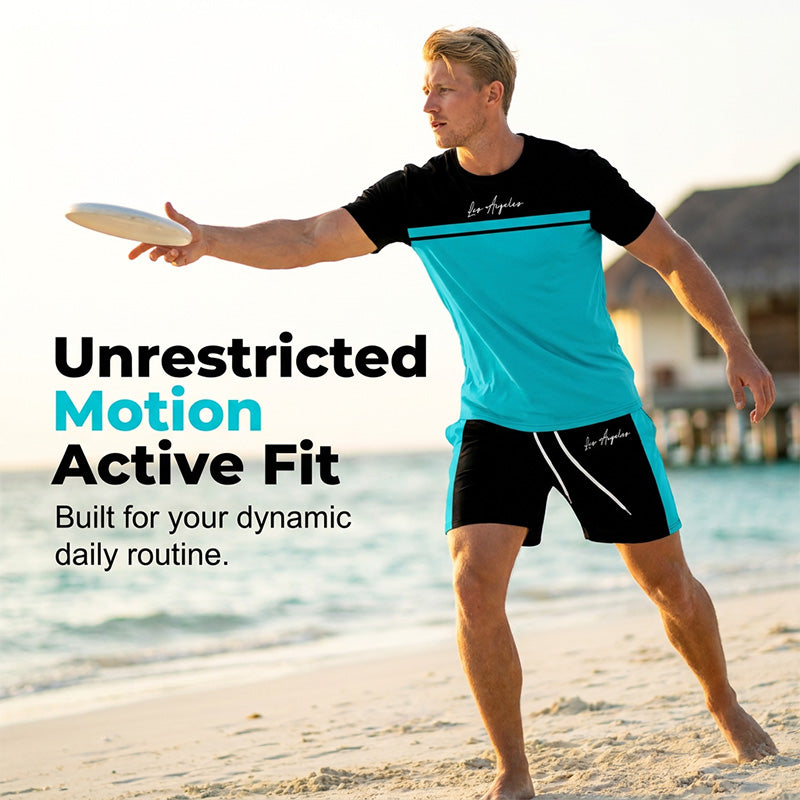 🏃‍♂️ 2-teiliges Activewear-Set für Herren – atmungsaktiv, elastisch & vielseitig für Training, Laufen & Freizeit 💪