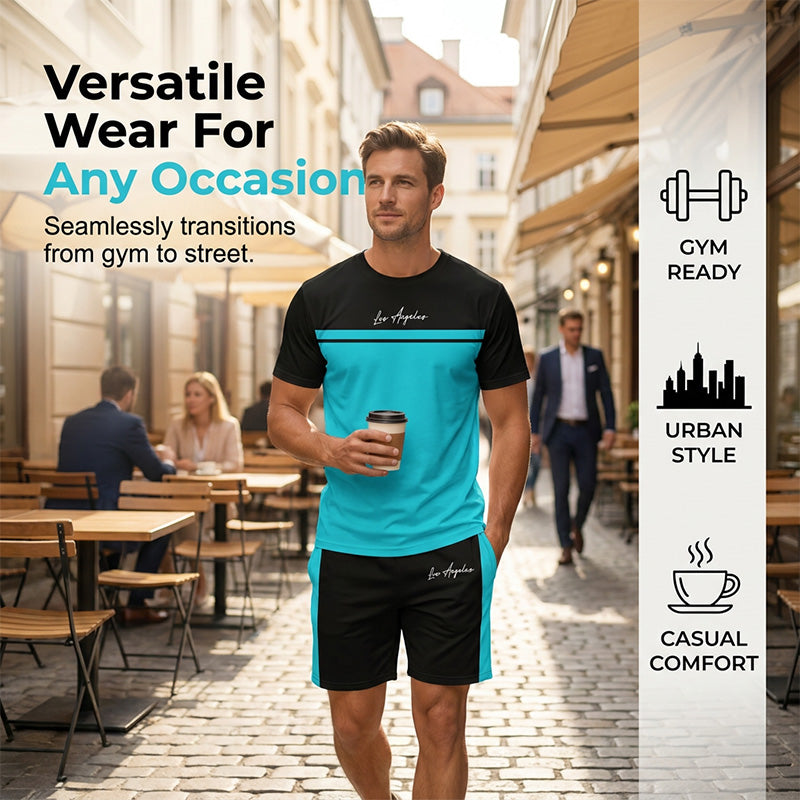 🏃‍♂️ 2-teiliges Activewear-Set für Herren – atmungsaktiv, elastisch & vielseitig für Training, Laufen & Freizeit 💪