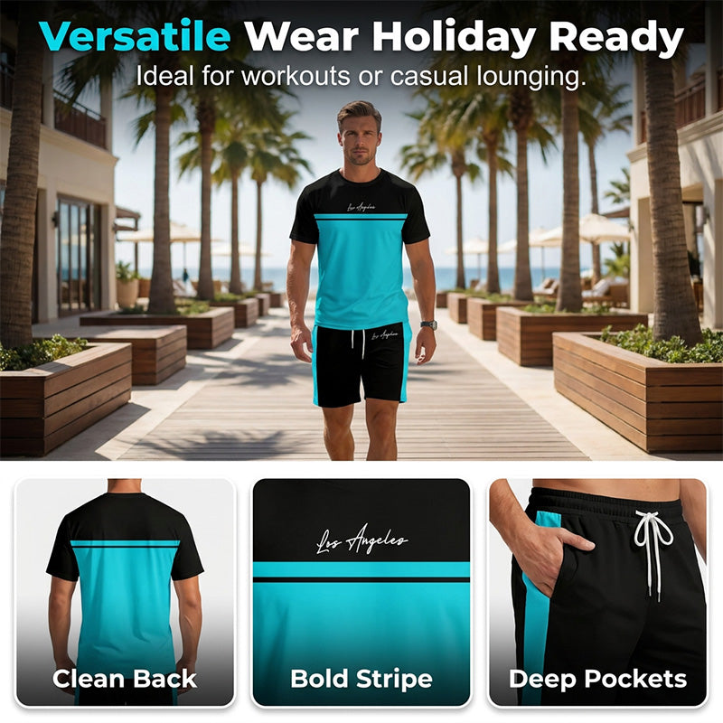 🏃‍♂️ 2-teiliges Activewear-Set für Herren – atmungsaktiv, elastisch & vielseitig für Training, Laufen & Freizeit 💪