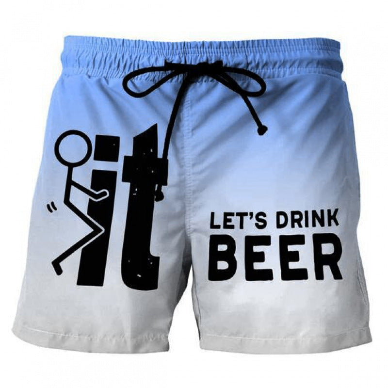 🩳 Herren-Casual-Shorts mit 3D-Grafik-Print – leicht, atmungsaktiv & vielseitig für Sommer, Freizeit & Sport ☀️